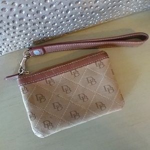 Dooney & Bourke Small Wristlet, Tan